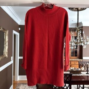 Talbots dark orange colored tunic sweater in very good condition.